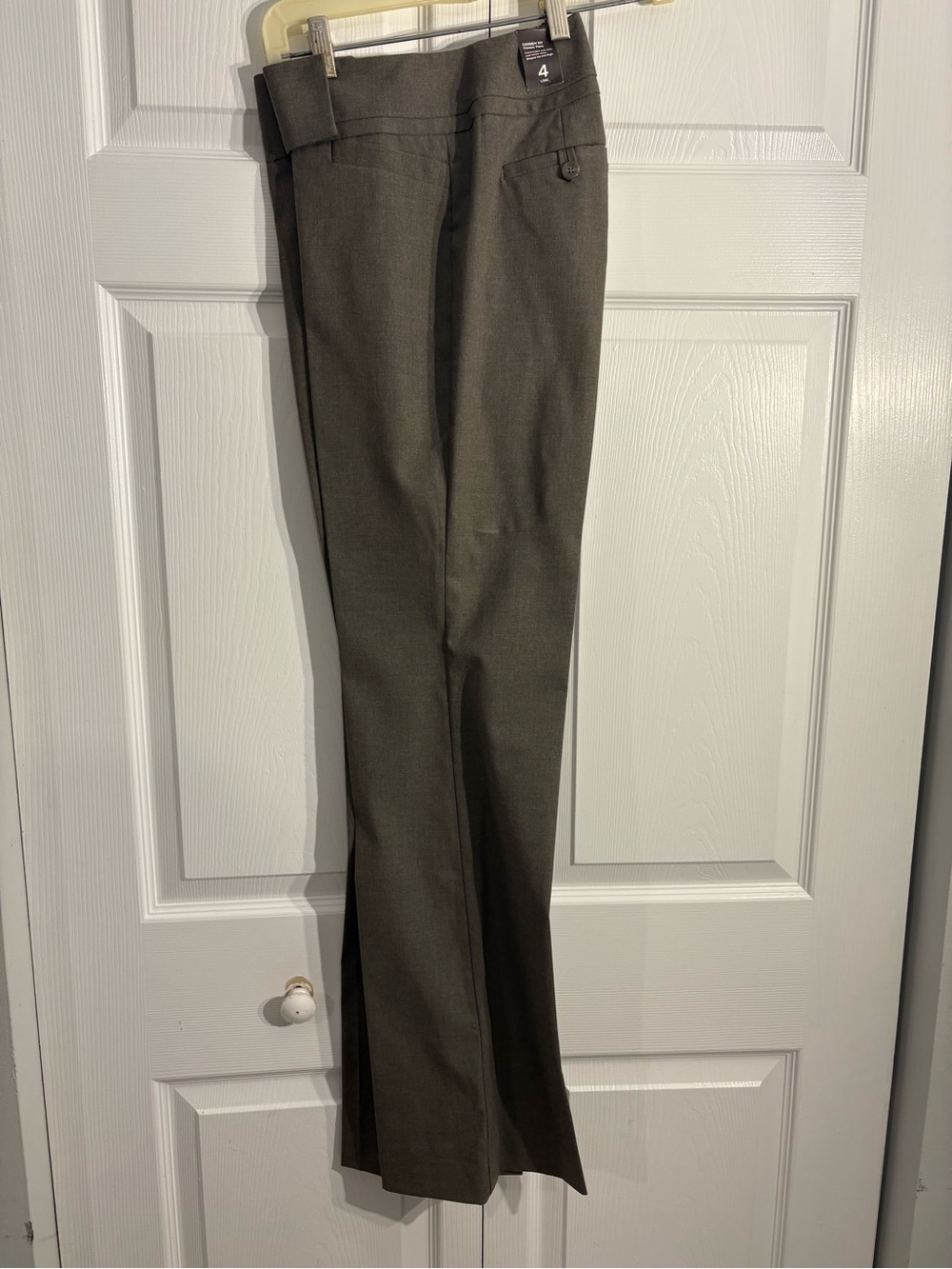 The Limited Cassidy Fit Dress Pants Grey Size 4 Long Work Trouser (A4)